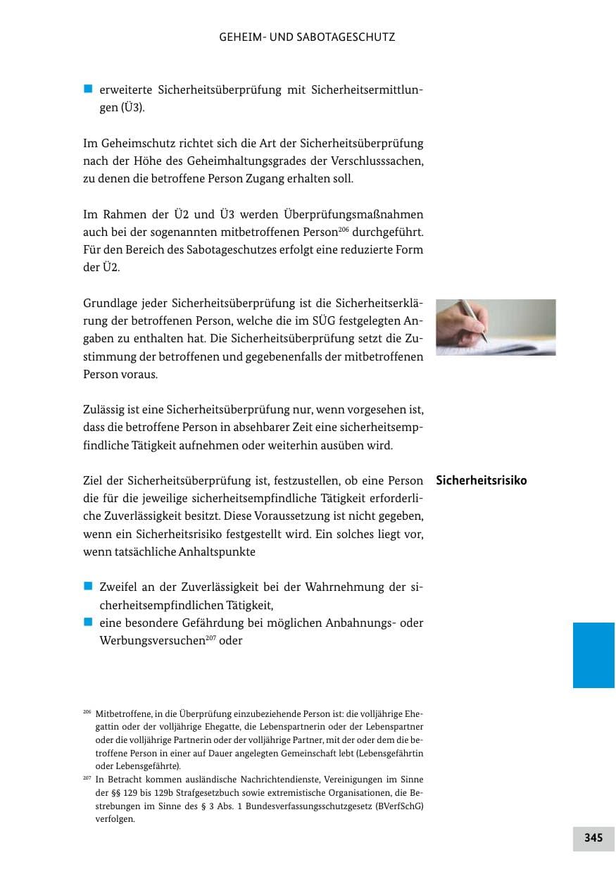Seite 345 des Verfassungsschutzbericht 2024 Bund