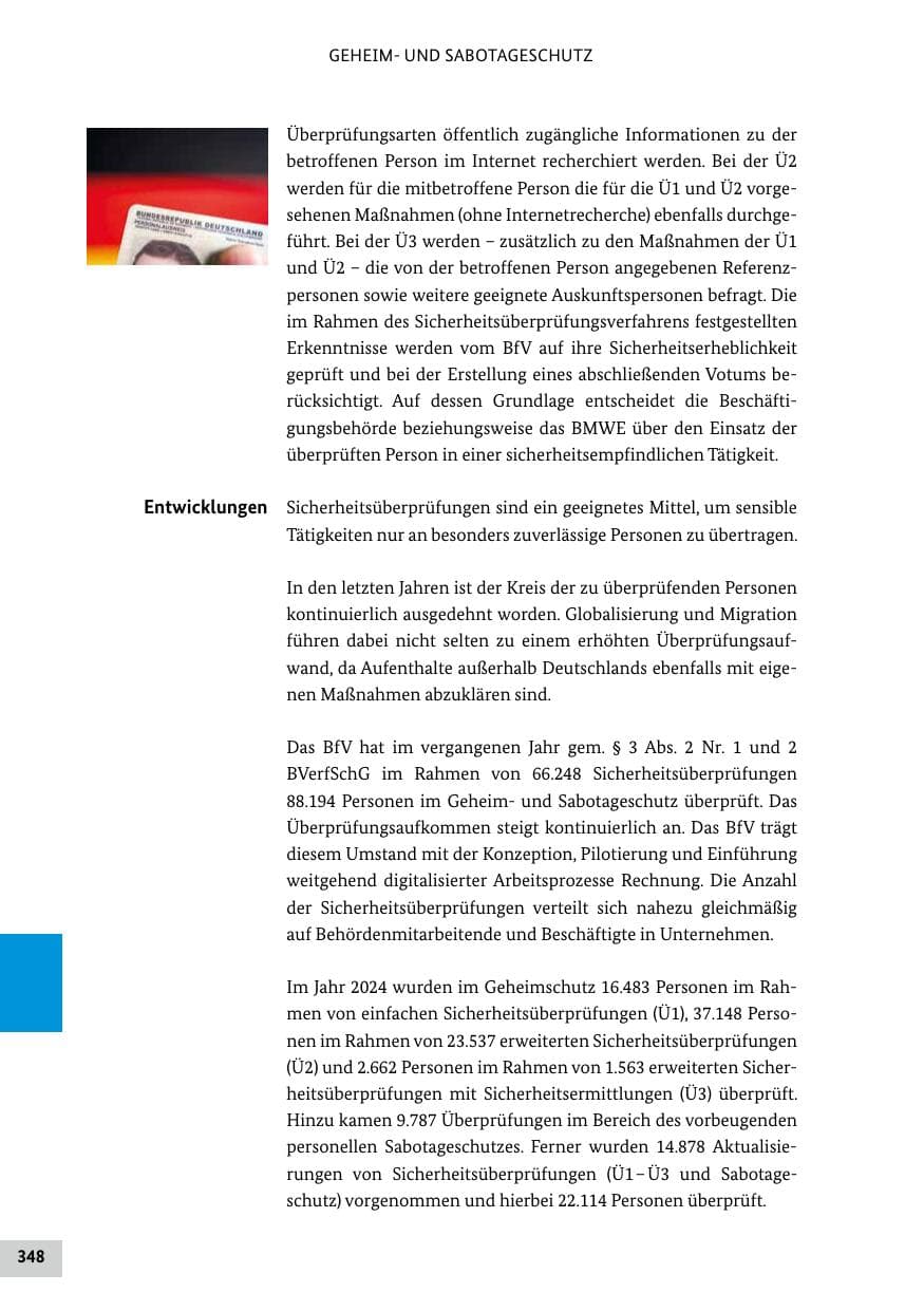 Seite 348 des Verfassungsschutzbericht 2024 Bund