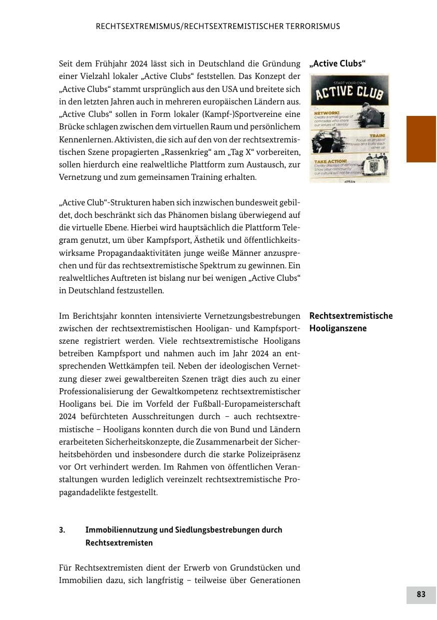 Seite 83 des Verfassungsschutzbericht 2024 Bund