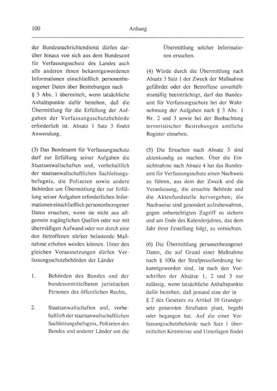 Seite 101 des Verfassungsschutzbericht 1993 Brandenburg