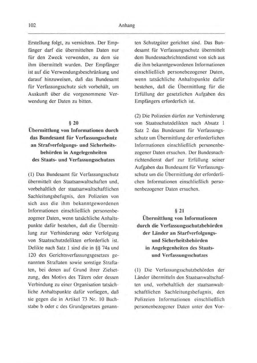 Seite 103 des Verfassungsschutzbericht 1993 Brandenburg