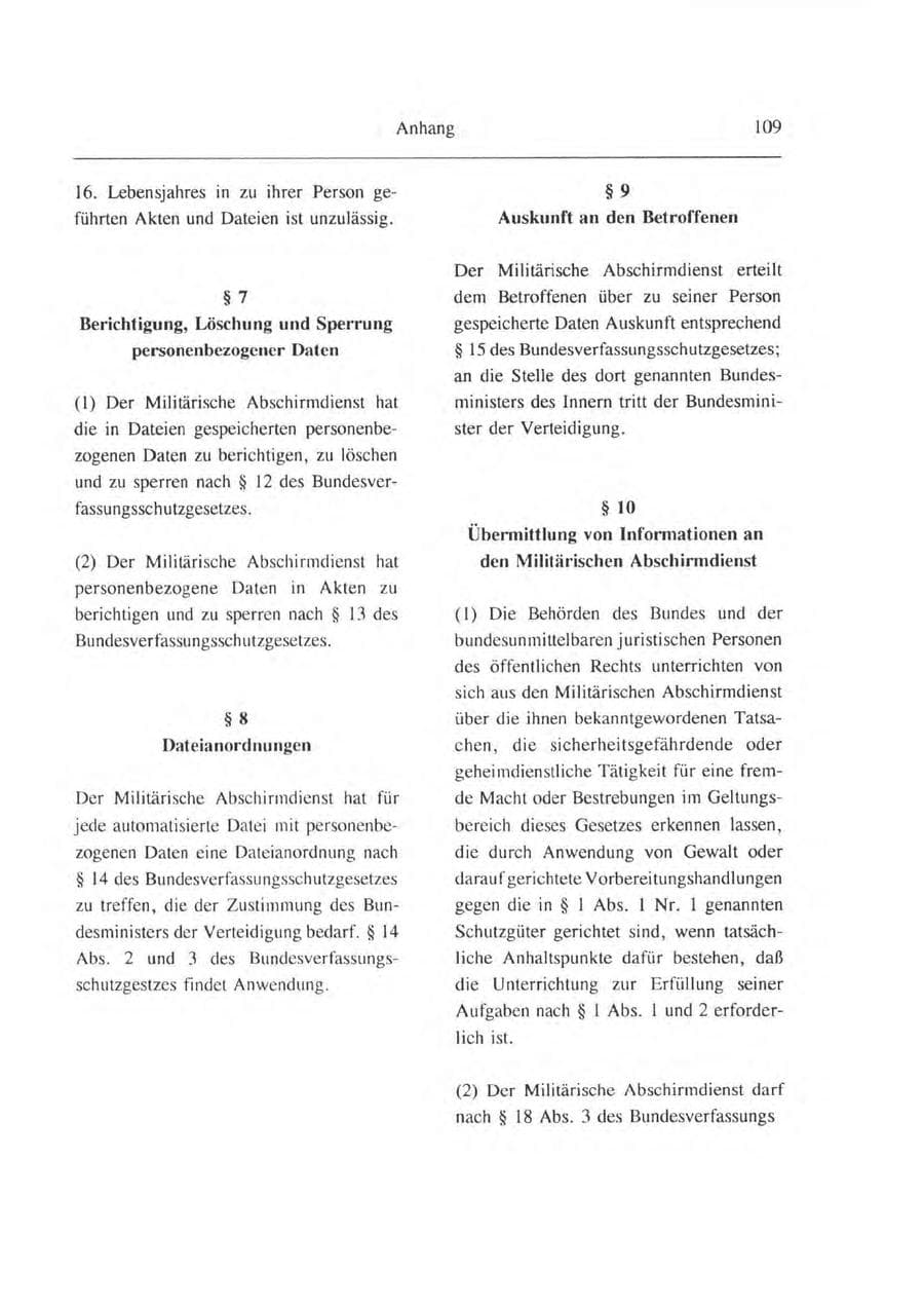 Seite 110 des Verfassungsschutzbericht 1993 Brandenburg
