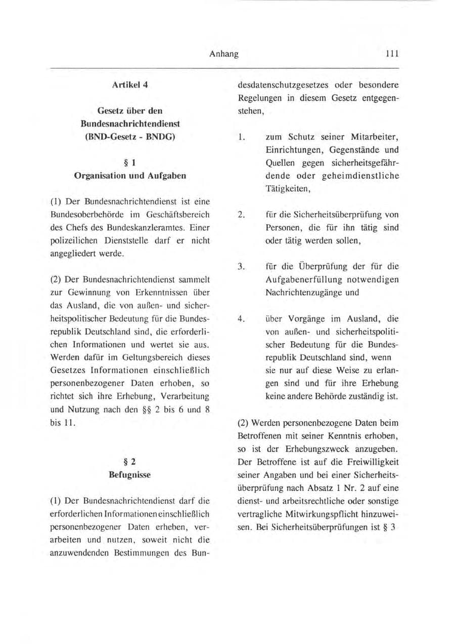 Seite 112 des Verfassungsschutzbericht 1993 Brandenburg