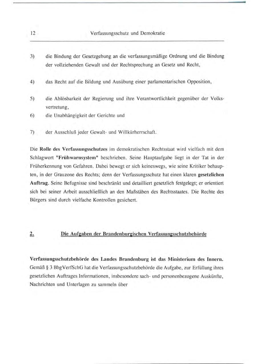 Seite 13 des Verfassungsschutzbericht 1993 Brandenburg