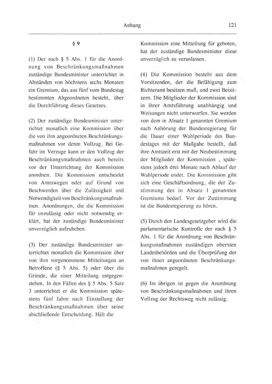 Seite 122 des Verfassungsschutzbericht 1993 Brandenburg