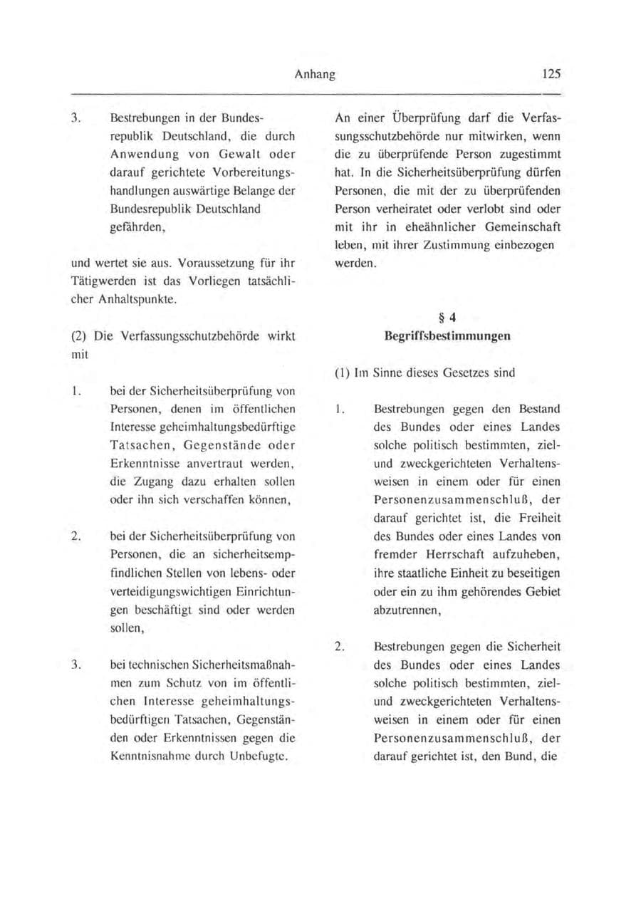Seite 126 des Verfassungsschutzbericht 1993 Brandenburg