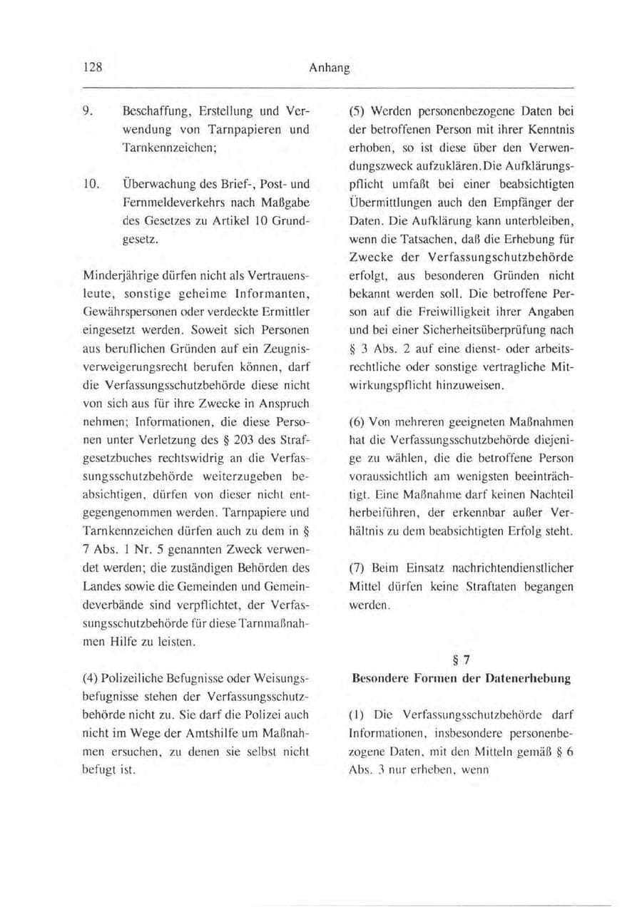 Seite 129 des Verfassungsschutzbericht 1993 Brandenburg