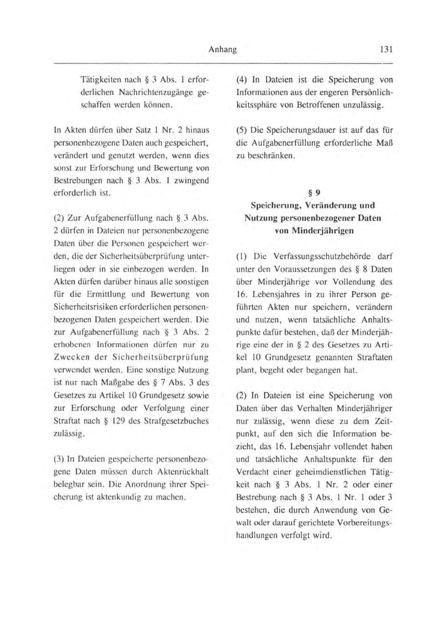 Seite 132 des Verfassungsschutzbericht 1993 Brandenburg