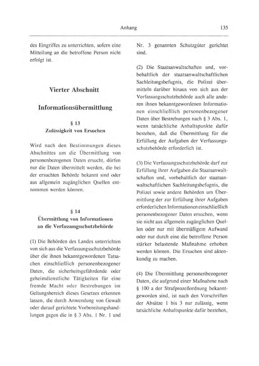 Seite 136 des Verfassungsschutzbericht 1993 Brandenburg