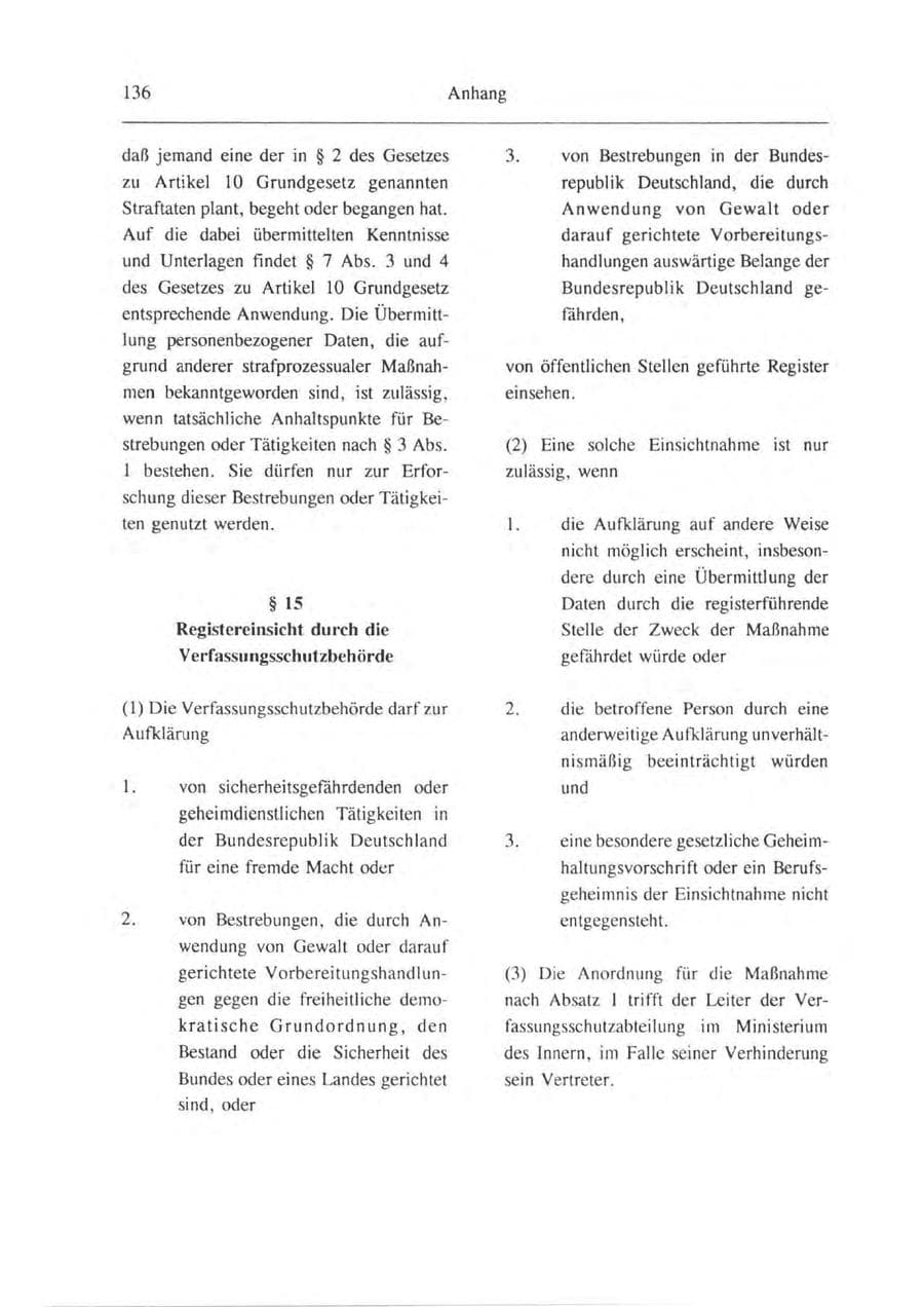 Seite 137 des Verfassungsschutzbericht 1993 Brandenburg