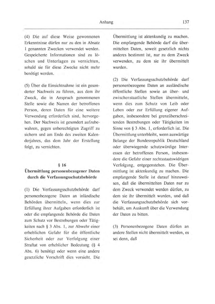 Seite 138 des Verfassungsschutzbericht 1993 Brandenburg