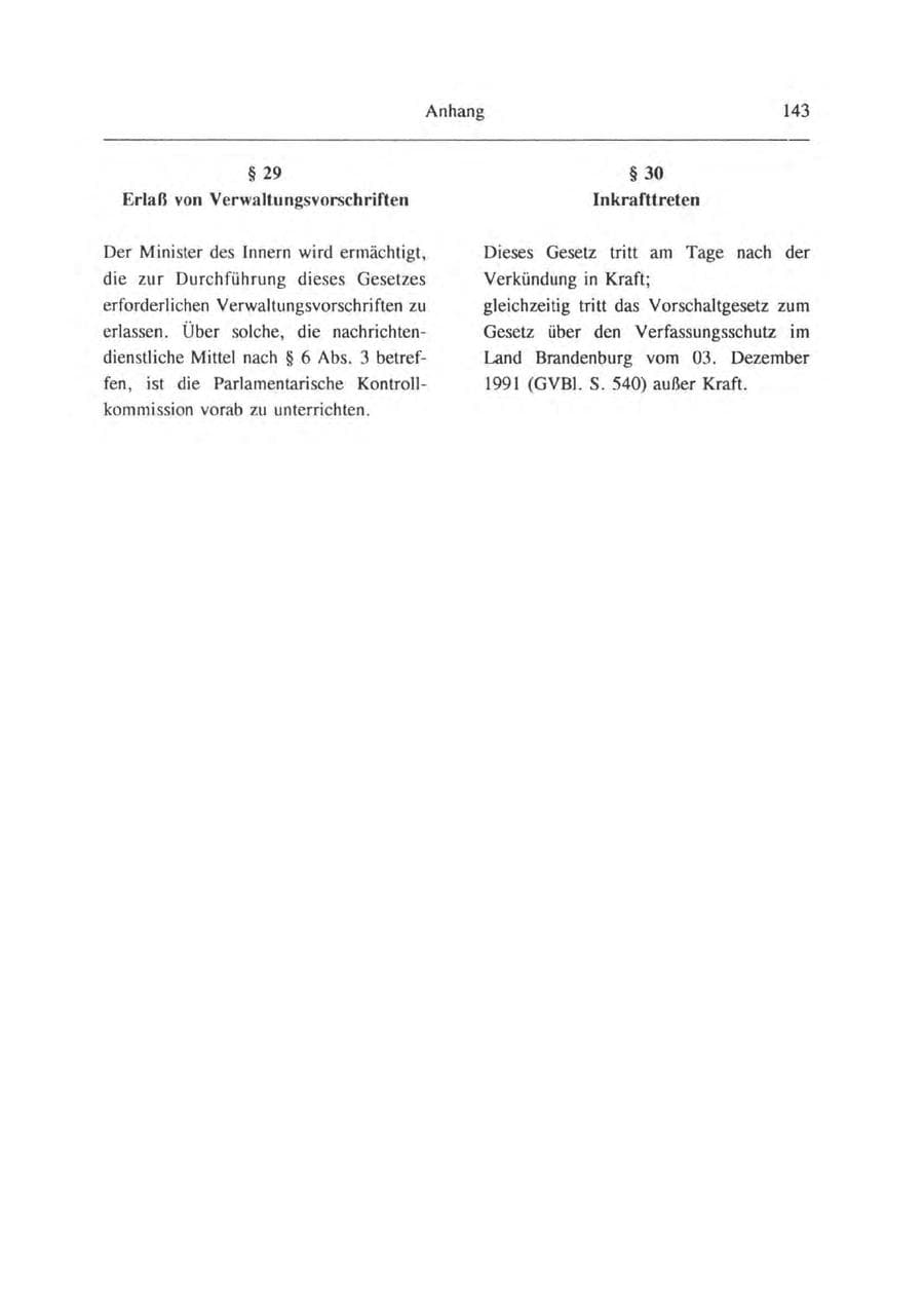 Seite 144 des Verfassungsschutzbericht 1993 Brandenburg
