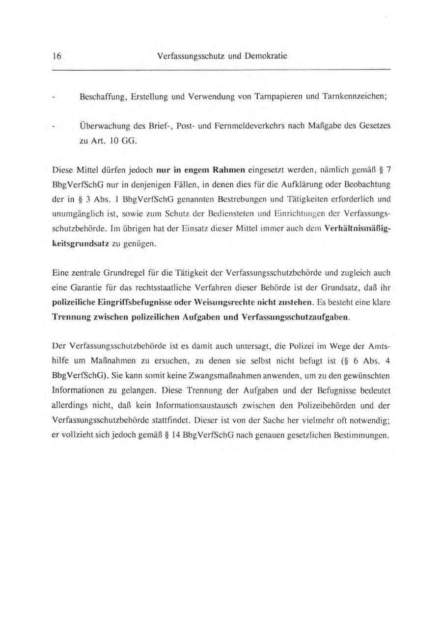 Seite 17 des Verfassungsschutzbericht 1993 Brandenburg