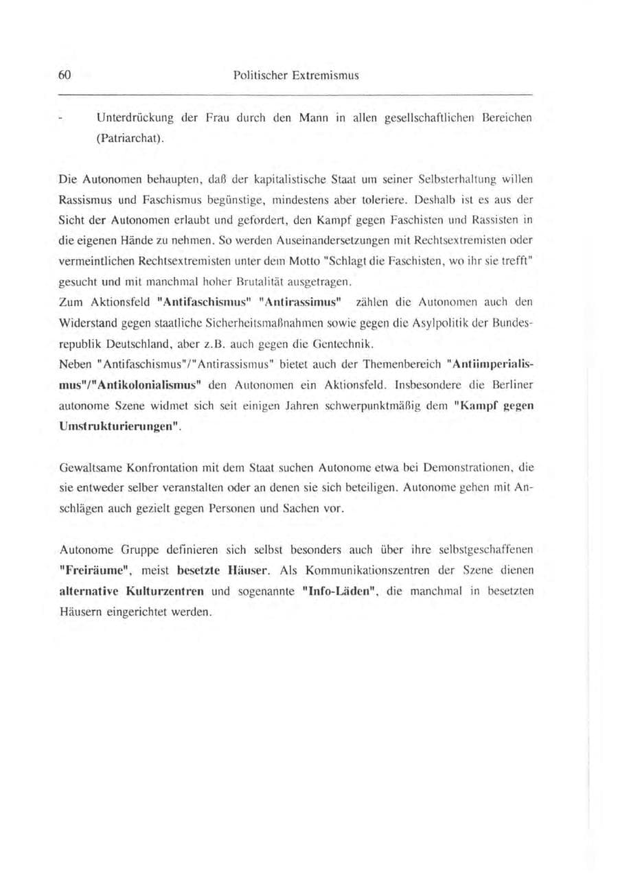 Seite 61 des Verfassungsschutzbericht 1993 Brandenburg