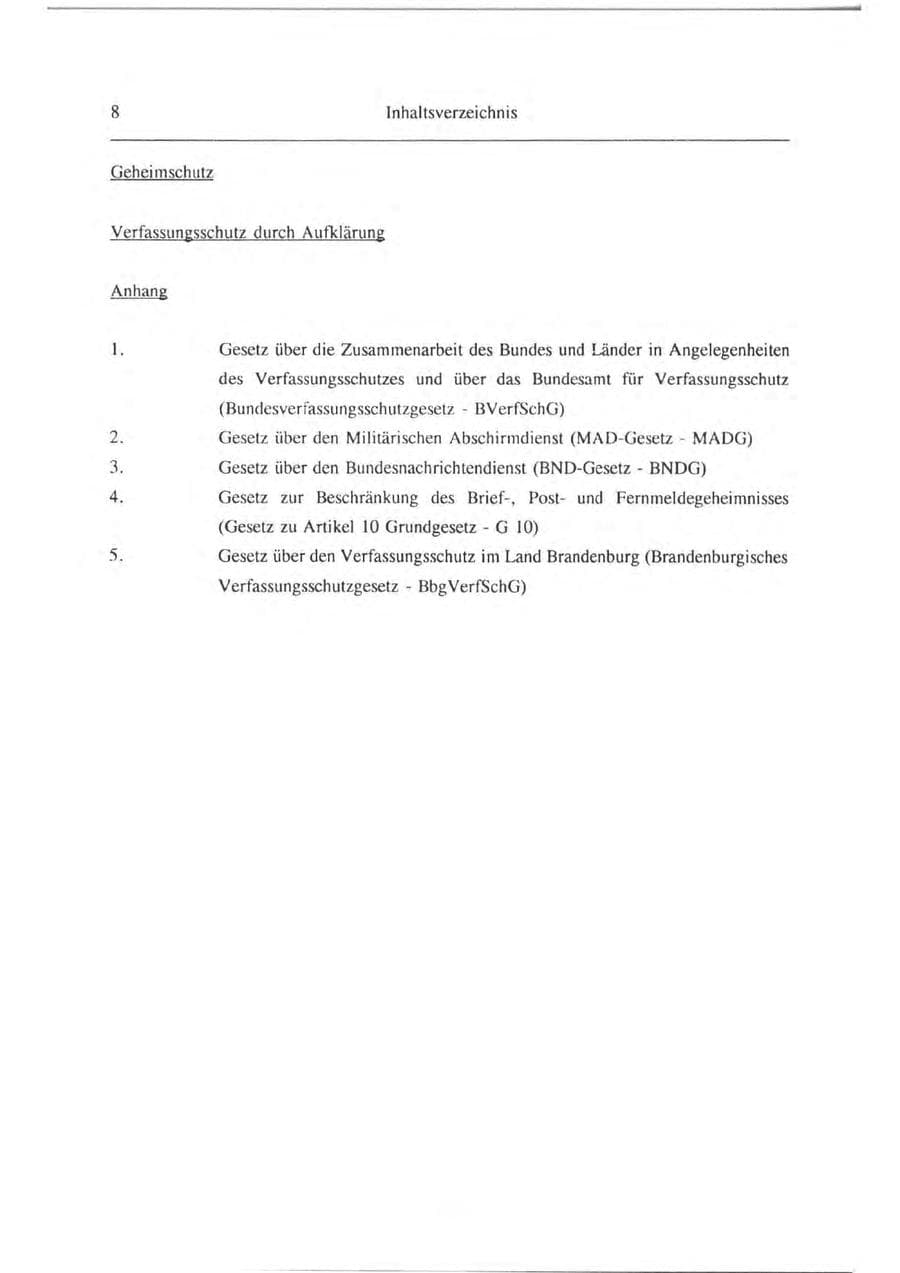 Seite 9 des Verfassungsschutzbericht 1993 Brandenburg