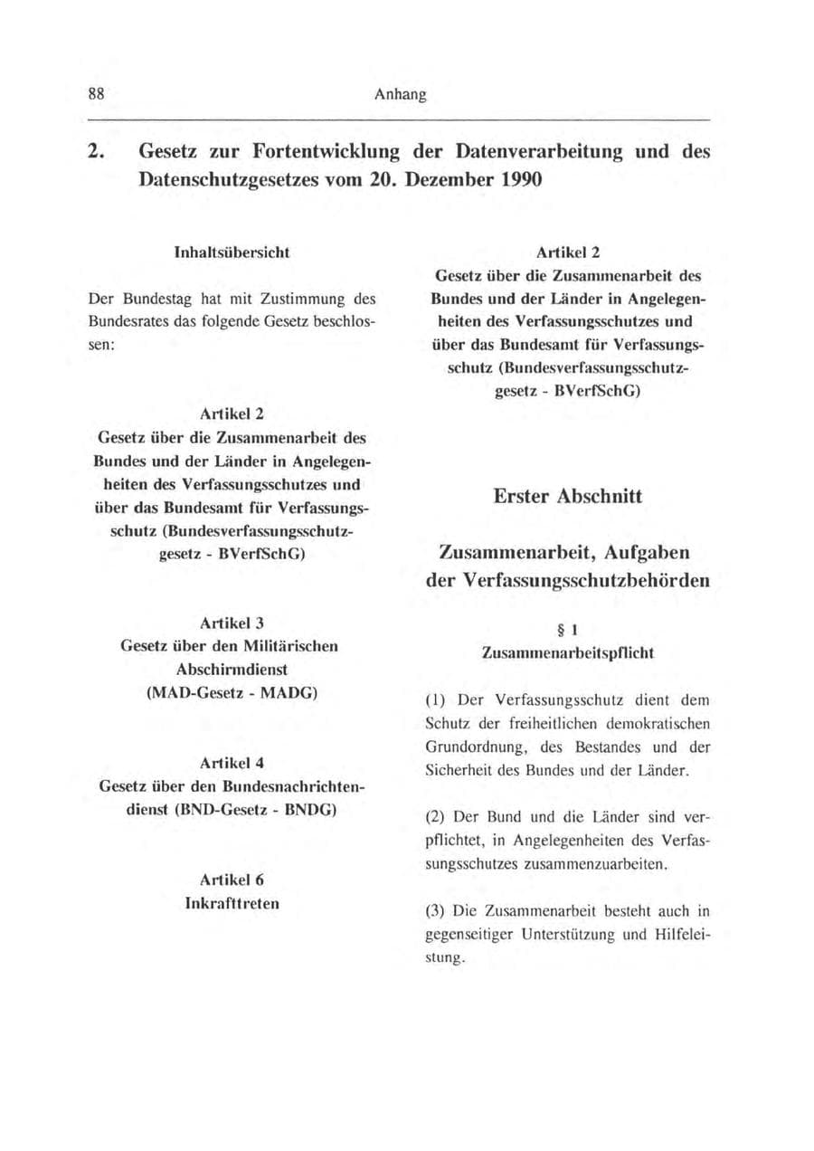 Seite 89 des Verfassungsschutzbericht 1993 Brandenburg