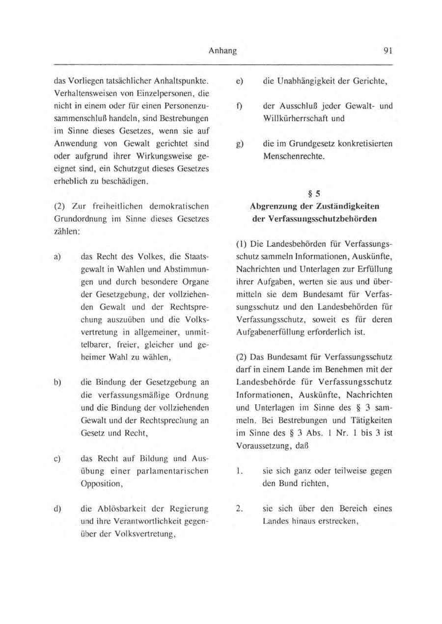 Seite 92 des Verfassungsschutzbericht 1993 Brandenburg