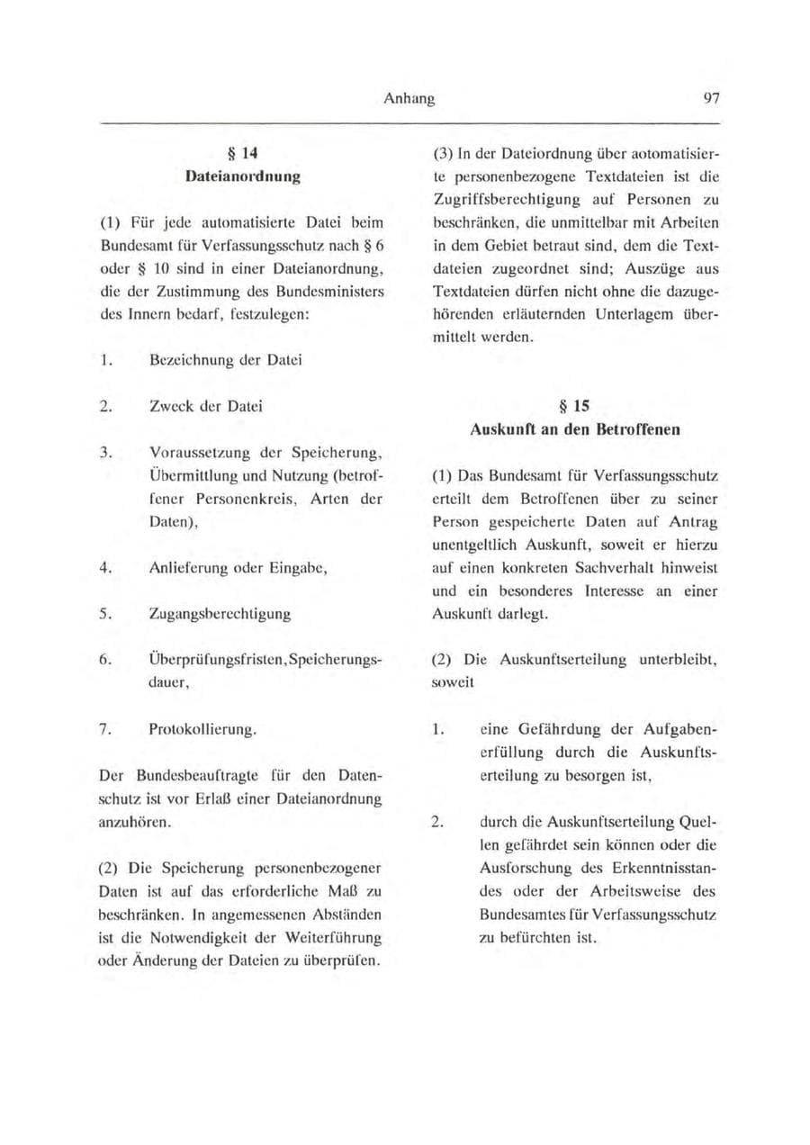 Seite 98 des Verfassungsschutzbericht 1993 Brandenburg
