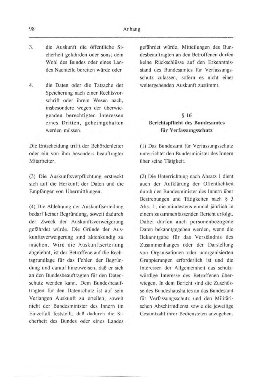 Seite 99 des Verfassungsschutzbericht 1993 Brandenburg