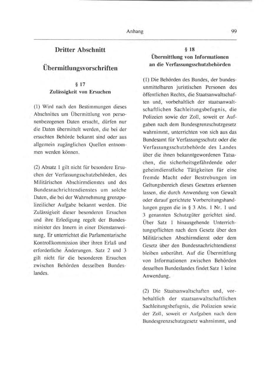 Seite 100 des Verfassungsschutzbericht 1993 Brandenburg
