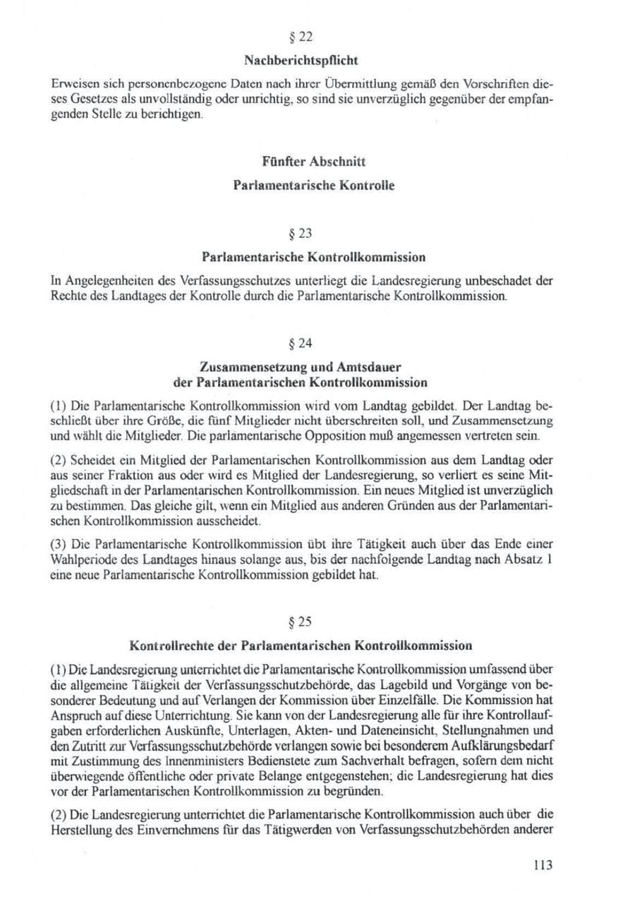 Seite 114 des Verfassungsschutzbericht 1994 Brandenburg