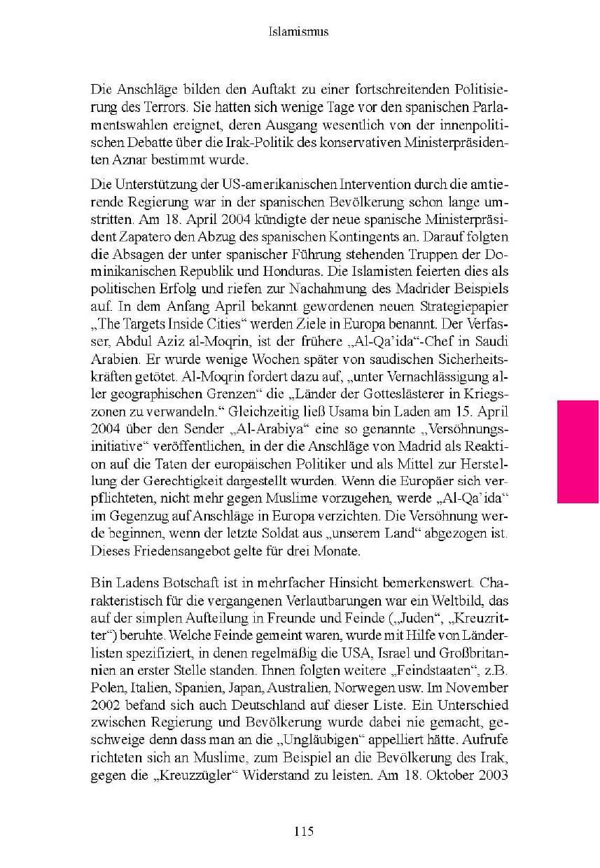 Seite 116 des Verfassungsschutzbericht 2004 Brandenburg