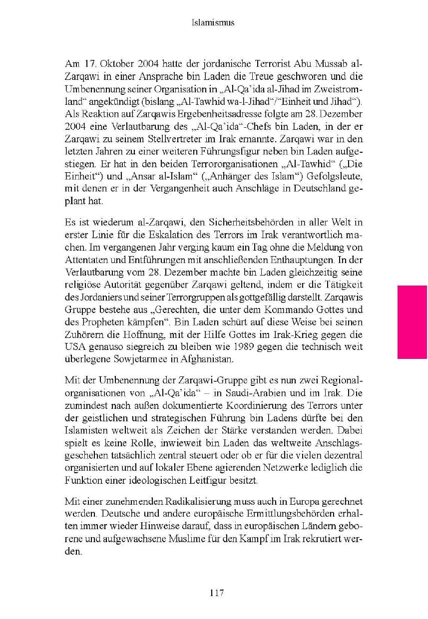Seite 118 des Verfassungsschutzbericht 2004 Brandenburg