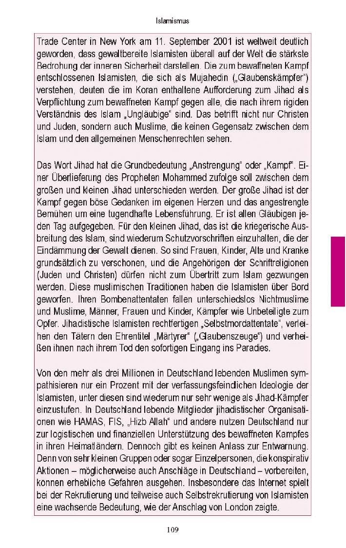 Seite 105 des Verfassungsschutzbericht 2005 Brandenburg