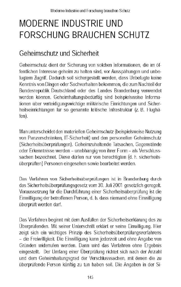 Seite 143 des Verfassungsschutzbericht 2007 Brandenburg