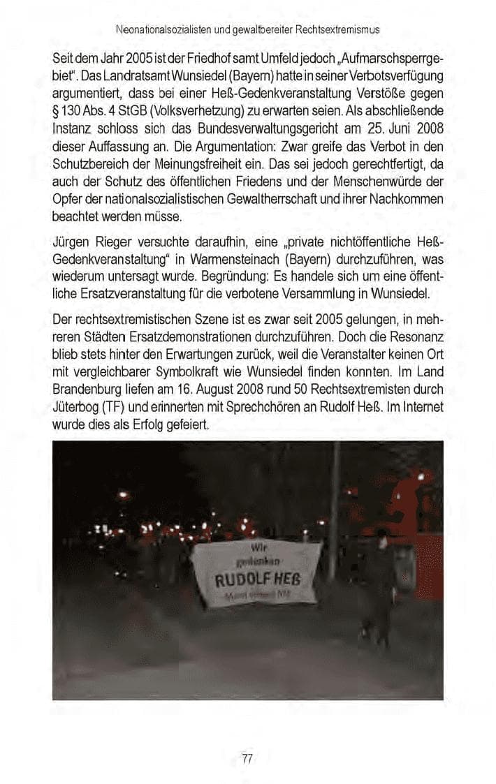 Seite 79 des Verfassungsschutzbericht 2008 Brandenburg