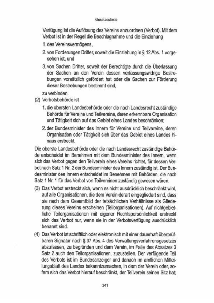 Seite 343 des Verfassungsschutzbericht 2009 Brandenburg
