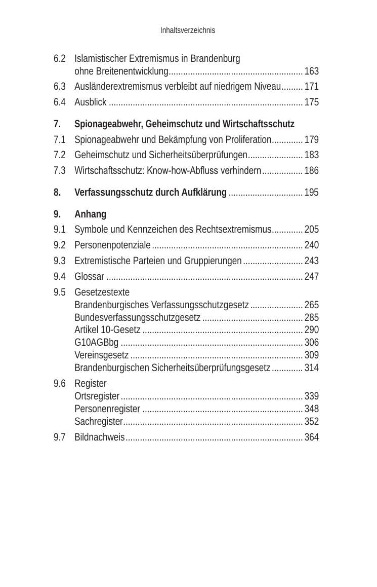 Seite 11 des Verfassungsschutzbericht 2010 Brandenburg