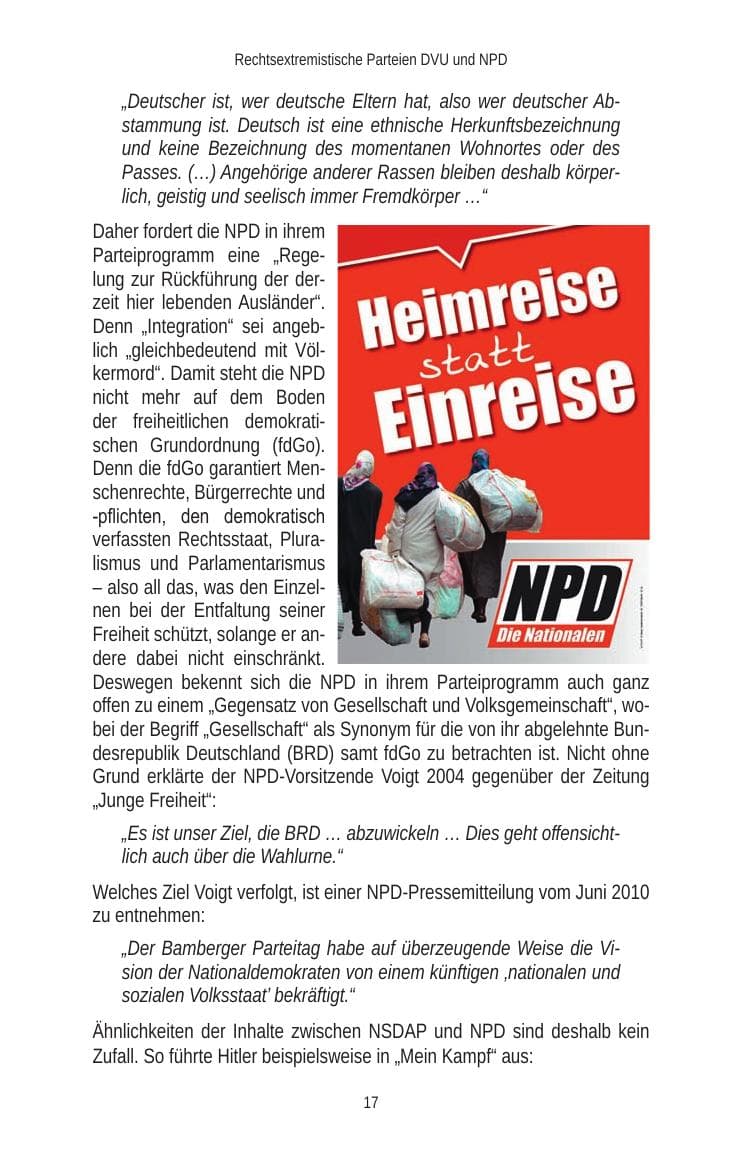 Seite 19 des Verfassungsschutzbericht 2010 Brandenburg