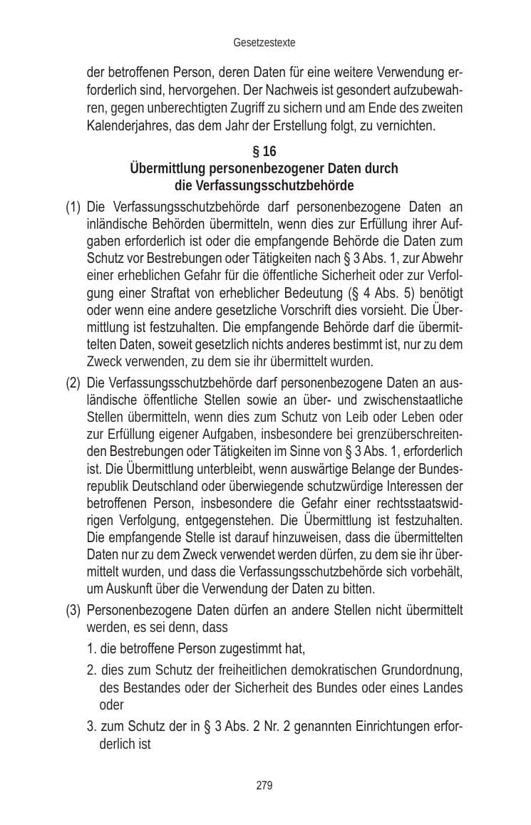 Seite 279 des Verfassungsschutzbericht 2010 Brandenburg