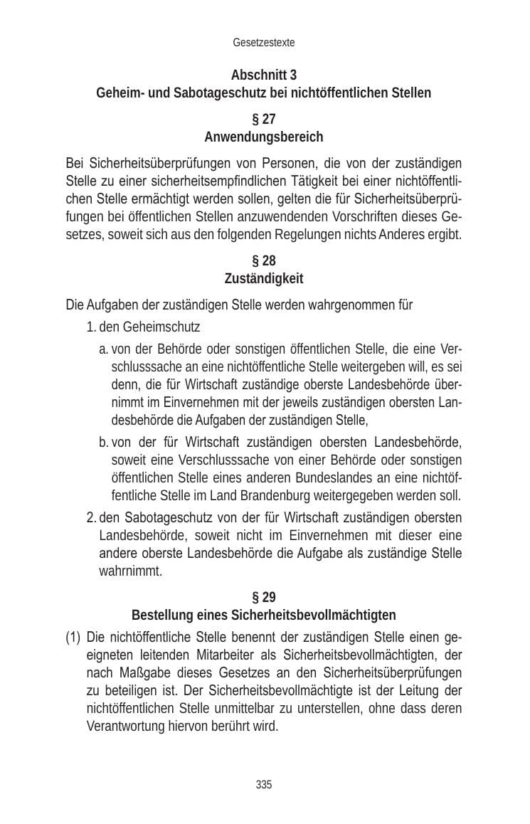 Seite 335 des Verfassungsschutzbericht 2010 Brandenburg