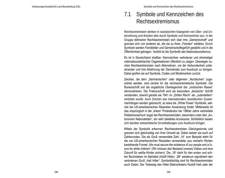 Seite 103 des Verfassungsschutzbericht 2011 Brandenburg