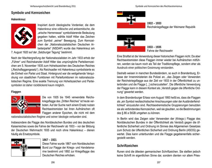 Seite 107 des Verfassungsschutzbericht 2011 Brandenburg