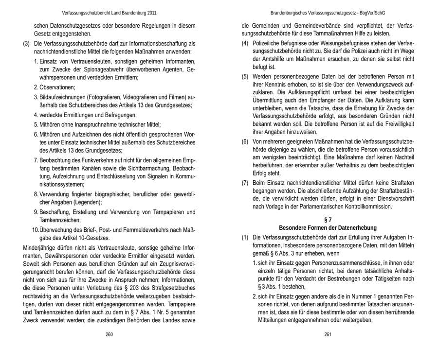 Seite 134 des Verfassungsschutzbericht 2011 Brandenburg