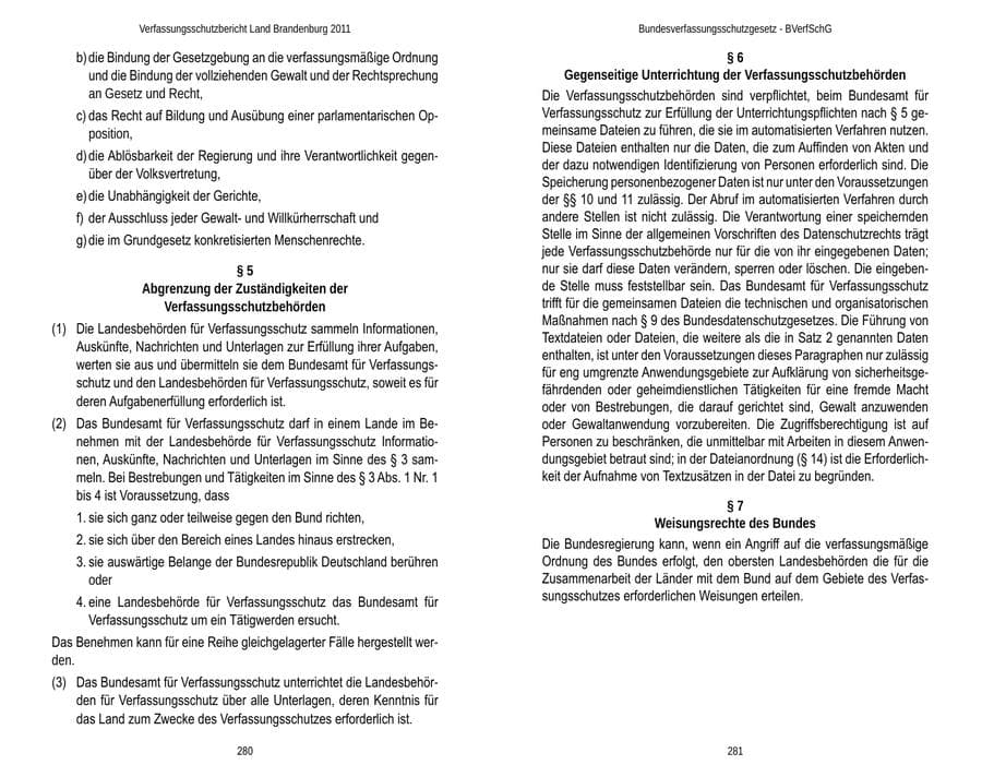 Seite 144 des Verfassungsschutzbericht 2011 Brandenburg