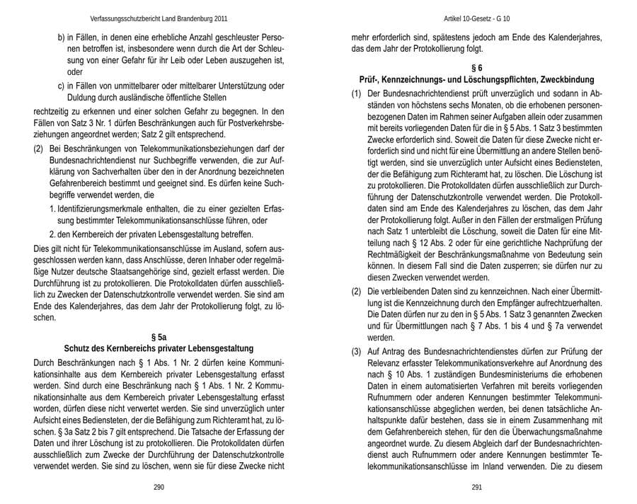 Seite 149 des Verfassungsschutzbericht 2011 Brandenburg