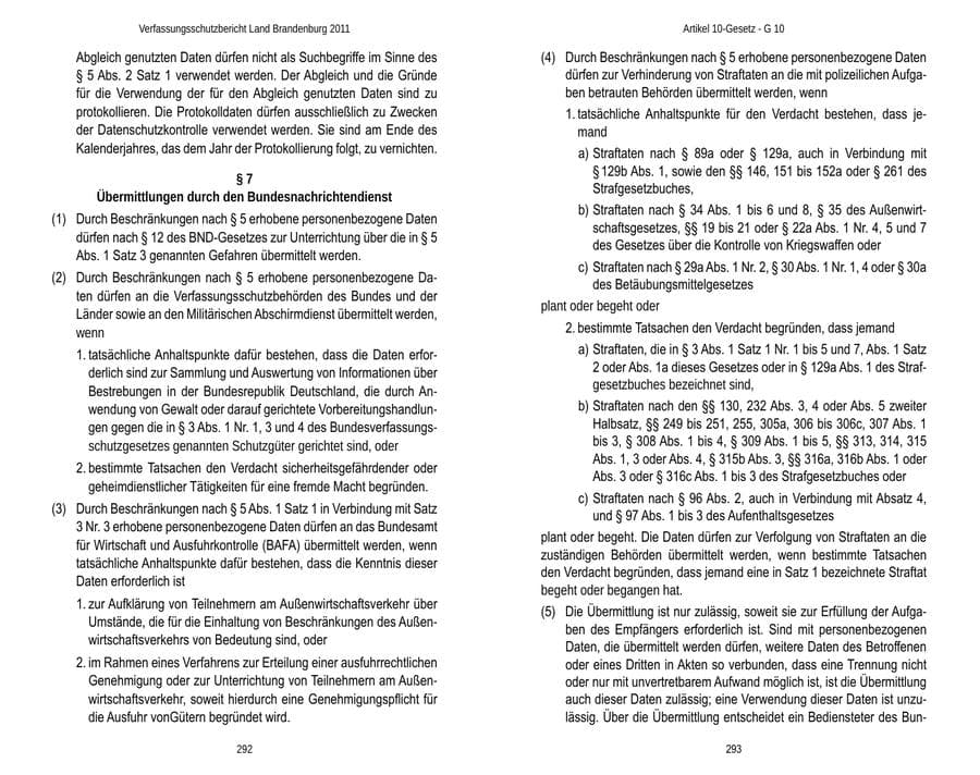 Seite 150 des Verfassungsschutzbericht 2011 Brandenburg