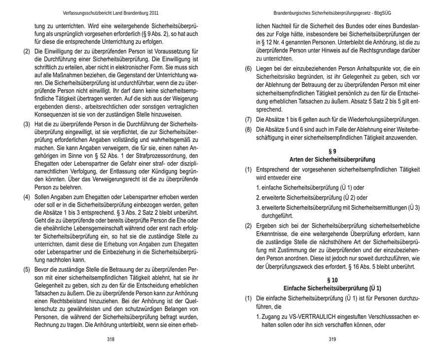Seite 163 des Verfassungsschutzbericht 2011 Brandenburg