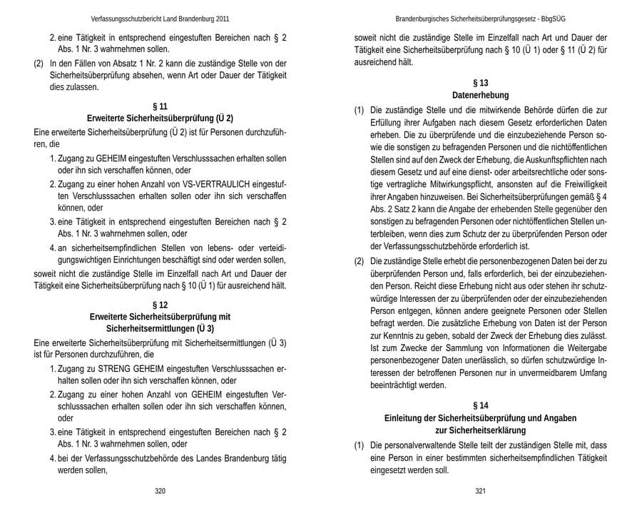 Seite 164 des Verfassungsschutzbericht 2011 Brandenburg
