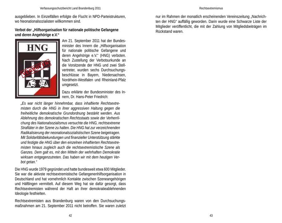 Seite 25 des Verfassungsschutzbericht 2011 Brandenburg
