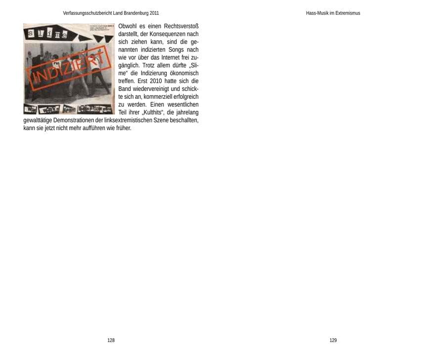 Seite 68 des Verfassungsschutzbericht 2011 Brandenburg