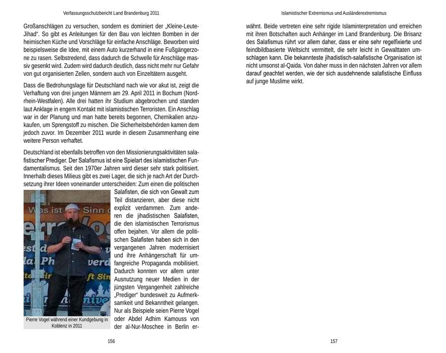Seite 82 des Verfassungsschutzbericht 2011 Brandenburg