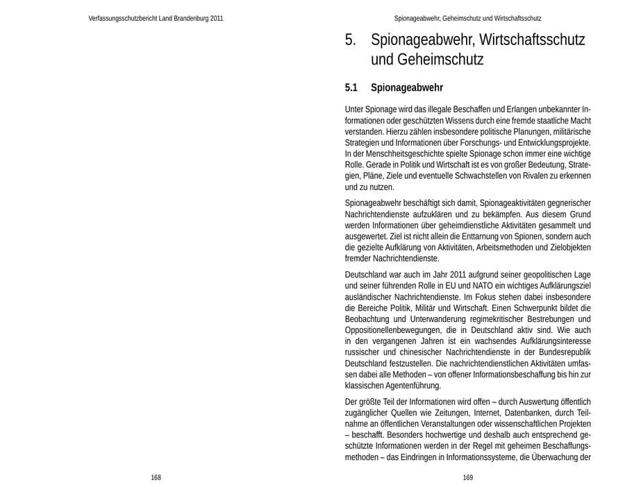 Seite 88 des Verfassungsschutzbericht 2011 Brandenburg