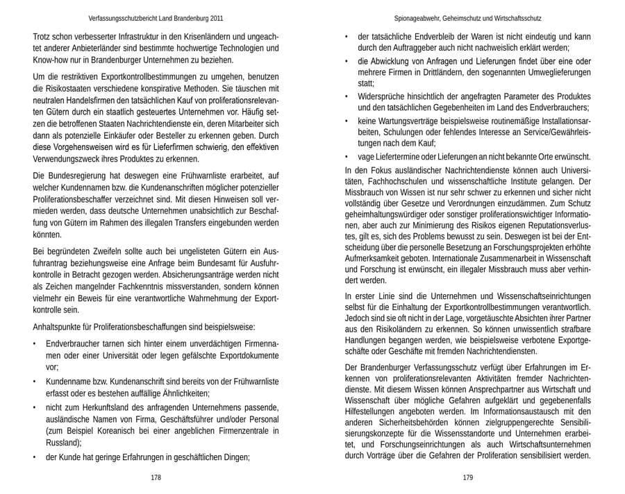 Seite 93 des Verfassungsschutzbericht 2011 Brandenburg