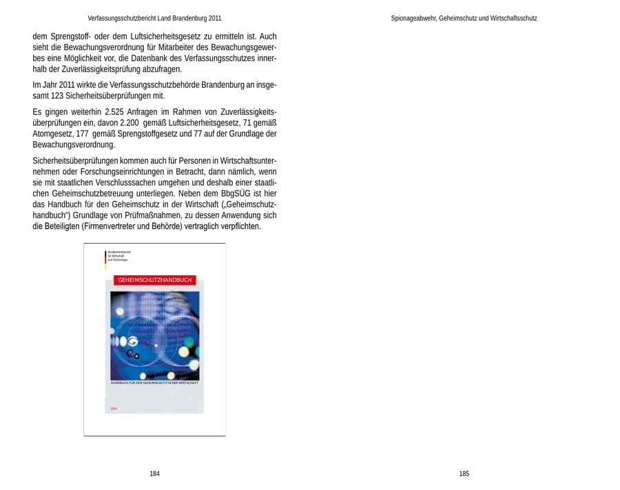 Seite 96 des Verfassungsschutzbericht 2011 Brandenburg