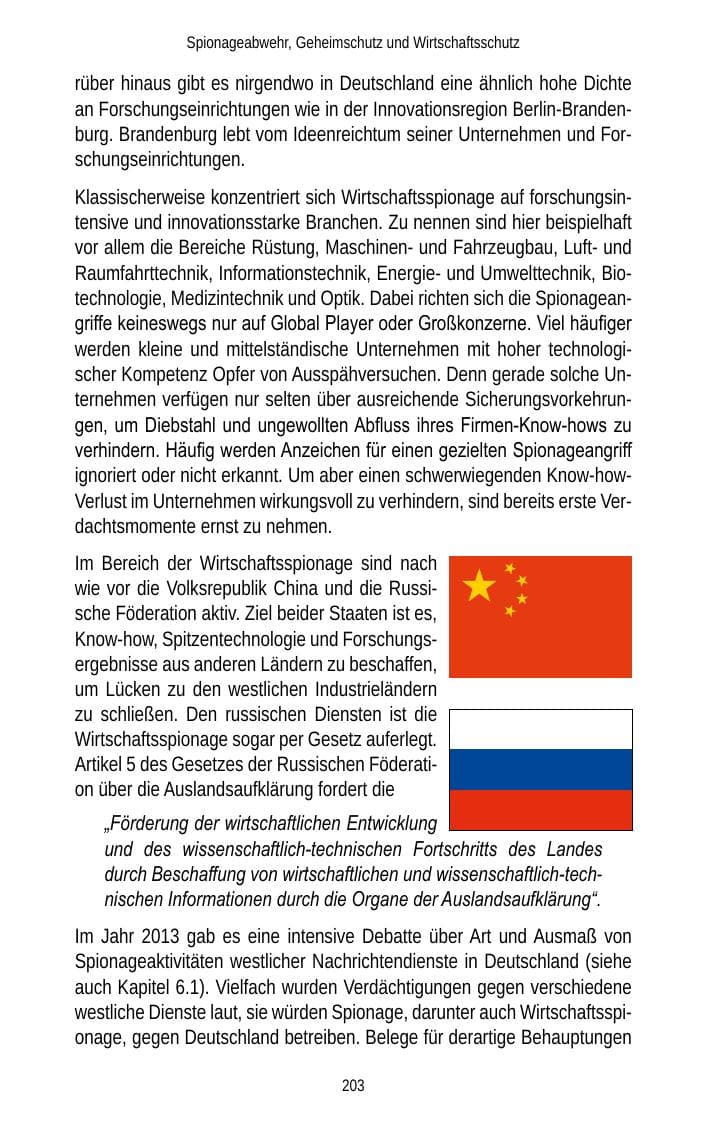 Seite 205 des Verfassungsschutzbericht 2013 Brandenburg